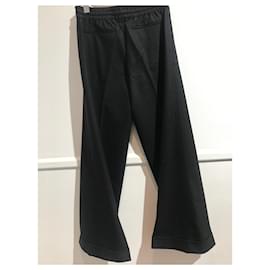 Valentino Garavani-VALENTINO GARAVANI Trousers T.International XS Wool-Black
