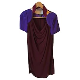 Louis Vuitton-LOUIS VUITTON Dresses T.International XS Viscose-Dark red