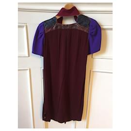 Louis Vuitton-LOUIS VUITTON Dresses T.International XS Viscose-Dark red