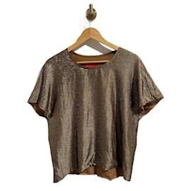 Lanvin-LANVIN Tops T.International XL Silk-Golden