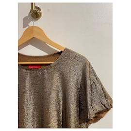Lanvin-LANVIN Tops T.International XL Silk-Golden