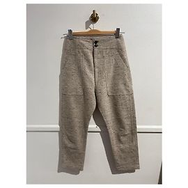 ISABEL MARANT ETOILE Pantalones T.International XS Algodón Beige