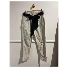 Lanvin-LANVIN Trousers T.International M Cotton-White