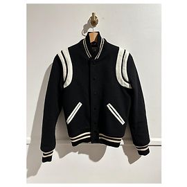 Giacca SAINT LAURENT T.International S Lana Nero
