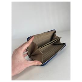 Céline-CELINE Wallets T.  Leather-Navy blue