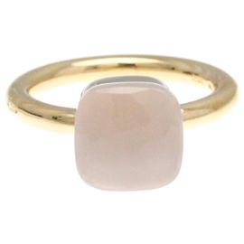 Anel Pomellato Nude com Quartzo Rosa Dourado
