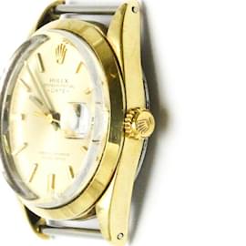 Rolex-Vintage Rolex Oyster Perpetual Date Gold Plated Watch-Other