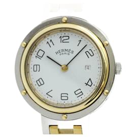 Hermès-Hermes Clipper Gold Plated Steel Men's Watch-Other
