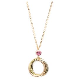 Collana Trinity Baby Cartier con Zaffiro Rosa D'oro