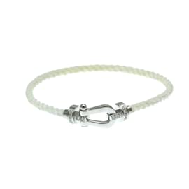 Fred-Fred Force 10 Medium Model Half Diamond Bracelet-Silvery