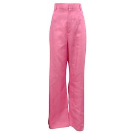 Calças de linho Sauge Le Splash da Jacquemus em rosa Rosa