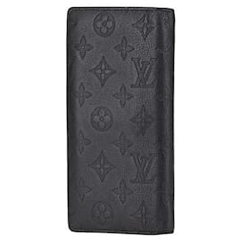 Louis Vuitton-Louis Vuitton Monogram Shadow Long Wallet M62900-Black