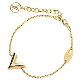 Louis Vuitton-Louis Vuitton Essential V Bracelet Gold M61084-Golden,Metallic