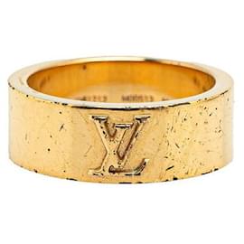 Louis Vuitton-Louis Vuitton Instinct Ring Gold Plated-Golden,Metallic