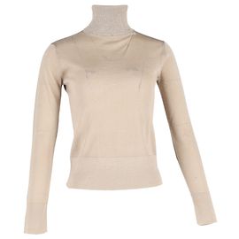 Altuzarra Strickpullover mit Rollkragen aus nude Wolle Braun Fleisch