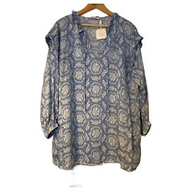 American Vintage Viscose Dress Light Blue Light blue
