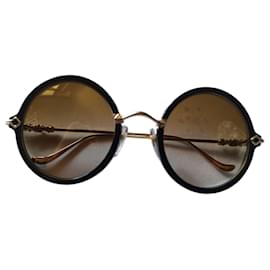 Chrome Hearts-Chrome Heart moist model glasses-Black,Gold hardware