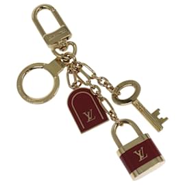 Louis Vuitton-LOUIS VUITTON Porte Cles Kaduna Charm metal Gold M60073 LV Auth EC593-Golden