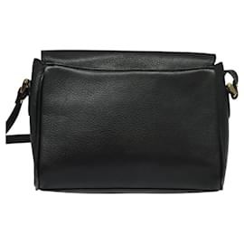 Autre Marque-Burberrys Shoulder Bag Leather Black Auth BA489-Black
