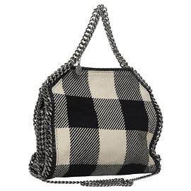 Autre Marque Bolso de mano Stella MacCartney Chain de algodón 2 vías negro Auth BA579 Negro