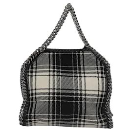 Autre Marque-Stella MacCartney Chain Hand Bag Cotton 2way Black Auth BA579-Black