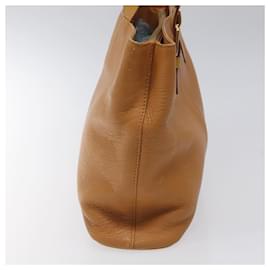 Autre Marque-Burberrys Hand Bag Leather Beige Gold Auth bs23606-Beige,Golden