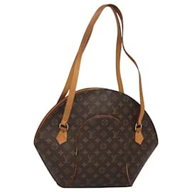 Louis Vuitton-LOUIS VUITTON Monogram Ellipse Shopping Shoulder Bag M51128 LV Auth BA598-Monogram