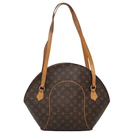 Louis Vuitton-LOUIS VUITTON Monogram Ellipse Shopping Shoulder Bag M51128 LV Auth BA598-Monogram