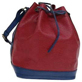 Louis Vuitton-LOUIS VUITTON Epi Noe Shoulder Bag Bicolor Red Blue M44084 LV Auth BD942-Red,Blue