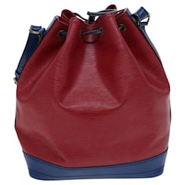 Louis Vuitton-LOUIS VUITTON Epi Noe Shoulder Bag Bicolor Red Blue M44084 LV Auth BD942-Red,Blue