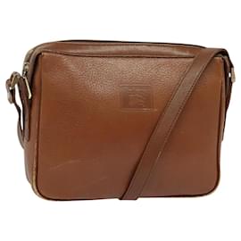 Autre Marque-Burberrys Shoulder Bag Leather Brown Auth BA691-Brown