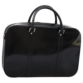 Gucci-GUCCI Business Bag Enamel Black Auth bs23505-Black