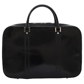 Gucci-GUCCI Business Bag Enamel Black Auth bs23505-Black