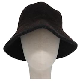 Hermès-HERMES Hat Cotton 2Set Black Navy Auth bs22904-Black,Navy blue