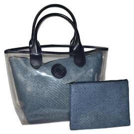 Bolsa Rochas Azul em Plástico Transparente Azul