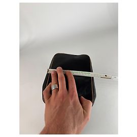 Céline Borsa a secchiello in pelle nera vintage Celine Paris Nero