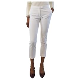 Joseph-White tapered trousers - size UK 6-White