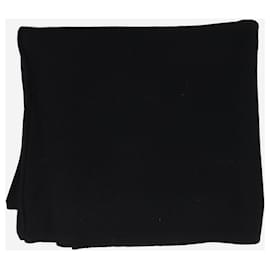 Autre Marque-Black wool scarf-Black