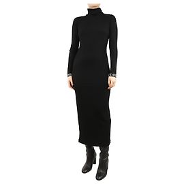 Goldbergh Schwarzes Mireille Maxikleid mit langen Ärmeln - Größe S Schwarz