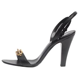 Saint Laurent-Black le maillon 95 sandals - size EU 39-Black
