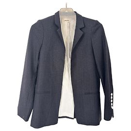 Zadig & Voltaire Blazer Jacket Navy Blue Cotton Wool Navy blue