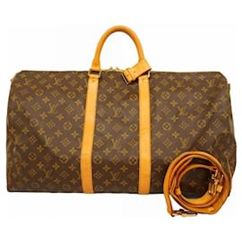 Louis Vuitton-Louis Vuitton Monogram Keepall Bandouliere 55-Brown