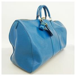 Louis Vuitton-Louis Vuitton Epi Keepall 50 Boston Bag-Blue