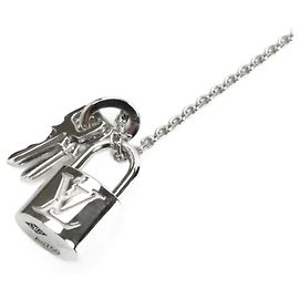 Collier en pendentif Lockit en or blanc K18WG Louis Vuitton Autre