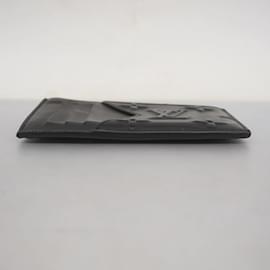 Louis Vuitton-Louis Vuitton Monogram Seal Coin Card Holder-Black