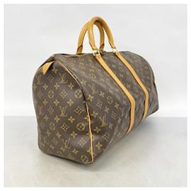 Louis Vuitton-Louis Vuitton Boston Bag Monogram Keepall 45-Brown
