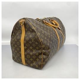 Louis Vuitton-Louis Vuitton Boston Bag Monogram Keepall Bandouliere 60-Brown