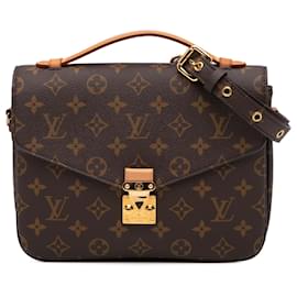 Louis Vuitton-Louis Vuitton Brown Monogram Pochette Metis-Brown