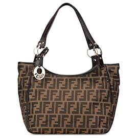 Fendi-Fendi Brown Zucca Canvas Chef Tote-Brown