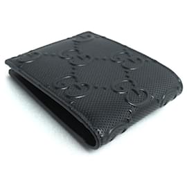 Gucci-Gucci GG Embossed Coin Wallet-Black
